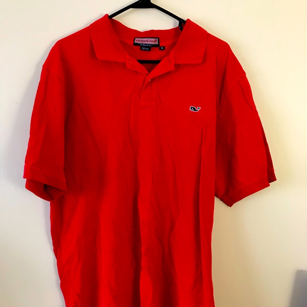 Mens vineyard vines collard tee